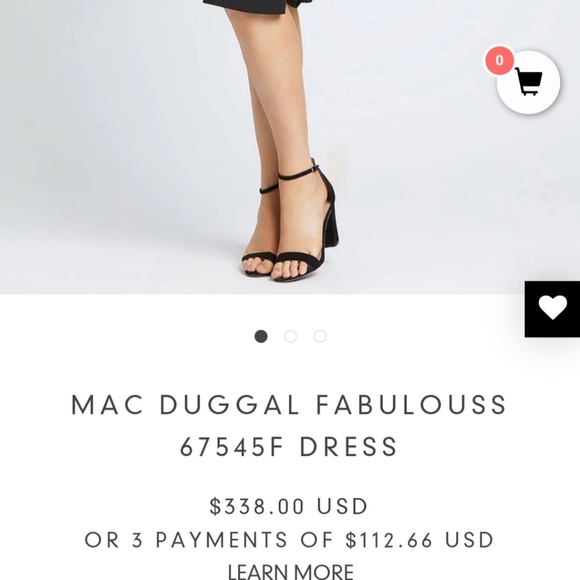 Mac Duggal V Neck Dress (16W)‼️ - Picture 5 of 10